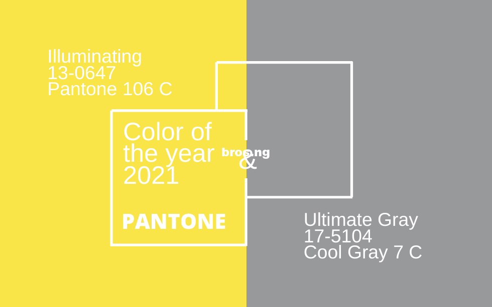<div>ILLUMINATING & ULTIMATE GRAY Pantone Colours of the Year 2021</div>